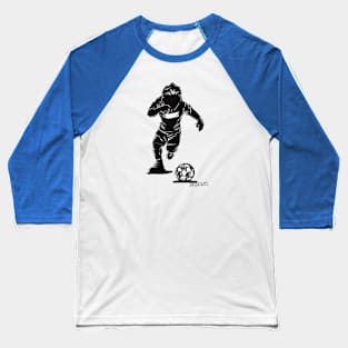 Footballer Sihouette7 Baseball T-Shirt